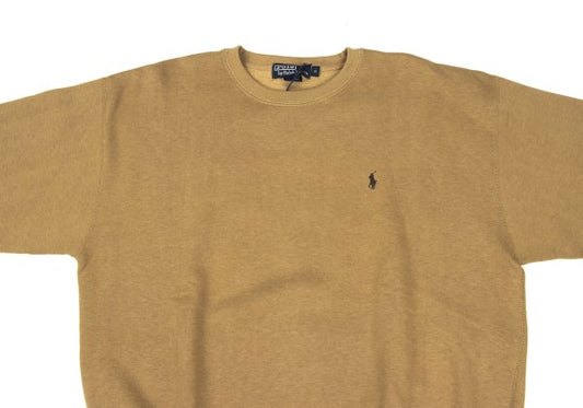 POLO by Ralph Lauren Cotton Pony Sweatshirt Beige Size S