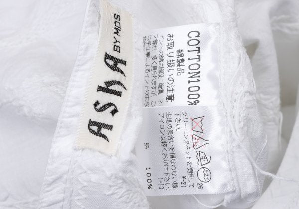 Issey Miyake ASHA BY MDS Cotton Embroidered Tank Top Size M