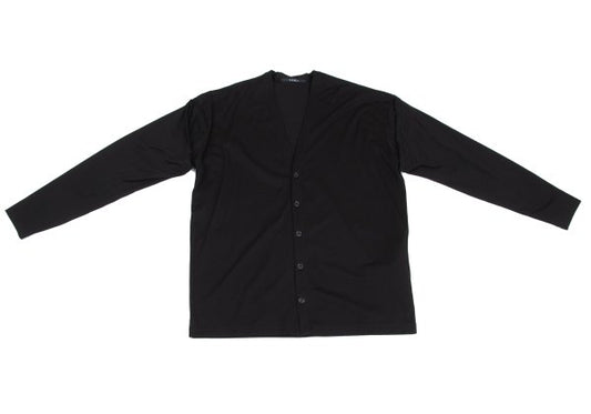 LIMI feu Mesh Panel Jersey Cardigan Black Size 2