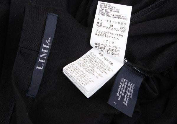 LIMI feu Mesh Panel Jersey Cardigan Black Size 2