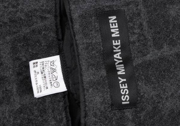 ISSEY MIYAKE MEN 16AW Wool Check Jacket Gray Size 1