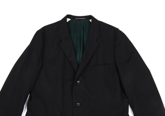 Y's for men Wool Gabardine Reversible Black Green Jacket Size 5