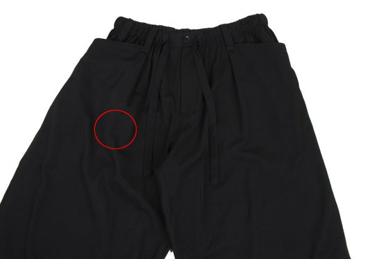 Yohji Yamamoto POUR HOMME Gabardine Pants Black Size 3