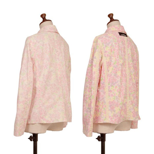 COMME des GARCONS Raw Edge Floral Jacket Pink Size S