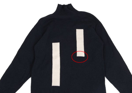 Y's for men Wool Turtleneck Sweater Navy Size L