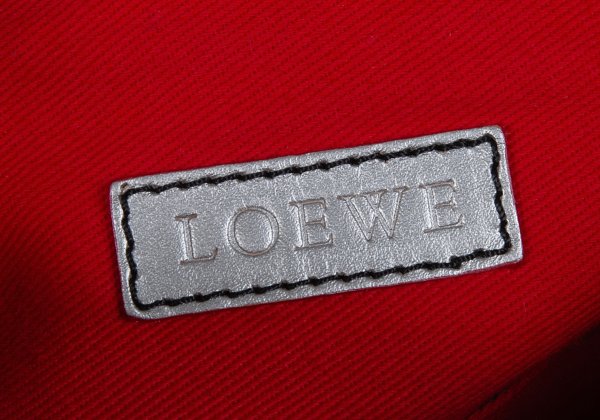 LOEWE Charm Zip Braided Handle Bag Black