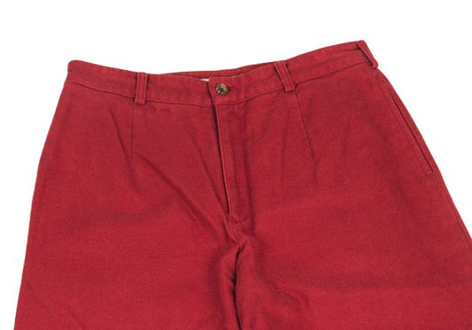 Mademoiselle NON NON Cotton Straight Pants Red Size 40L