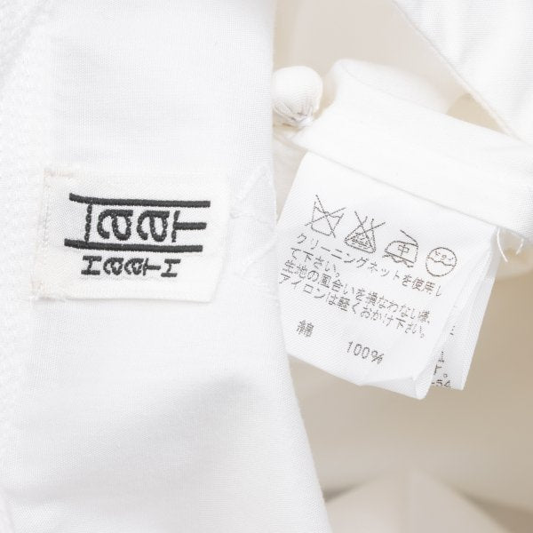 ISSEY MIYAKE HaaT Embroidery Band Collar Dress White Size 2
