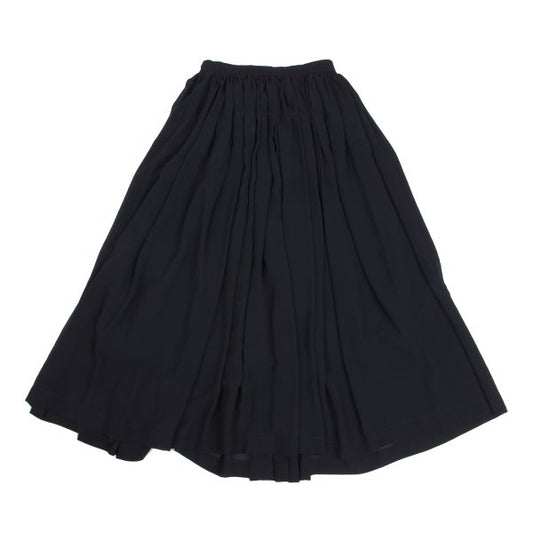 COMME des GARCONS Poly Gathered Sheer Skirt Navy Size M