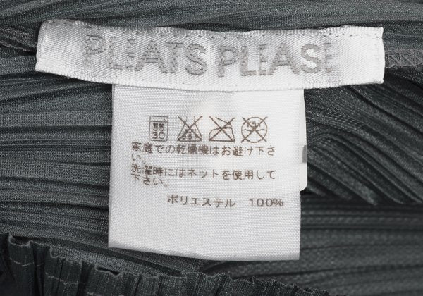 PLEATS PLEASE Pleated Long Sleeve Shirt Gray Size 3