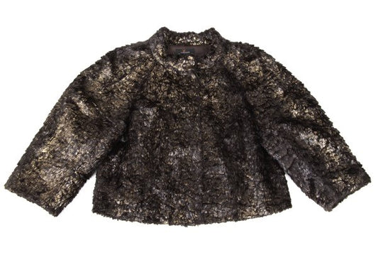 L'EQUIPE YOSHIE INABA Metallic Paint Jacket Brown Size 40