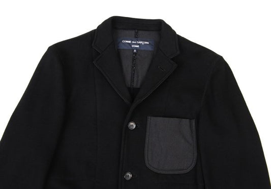 COMME des GARCONS HOMME Cotton Sweat Jacket Black Size S
