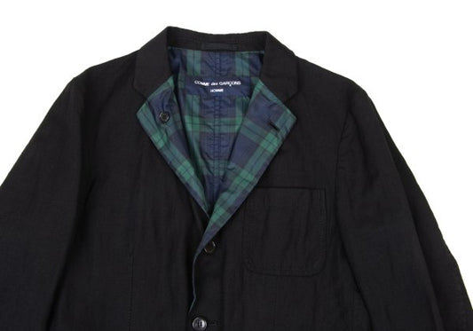 COMME des GARCONS HOMME Wool Linen Jacket Black Size XS