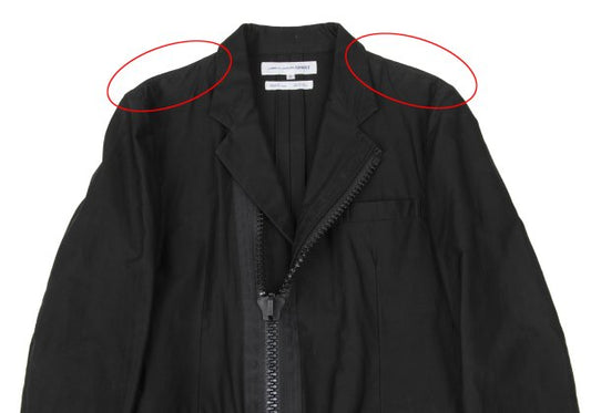 COMME des GARCONS SHIRT 04SS Cotton Zip Jacket Black Size S