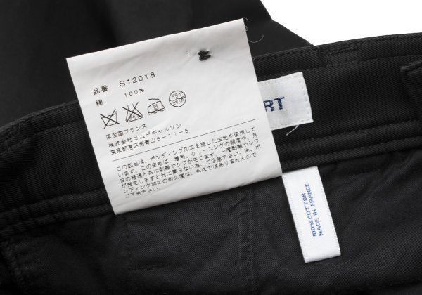 COMME des GARCONS SHIRT 04SS Cotton Hem Design Black Size S