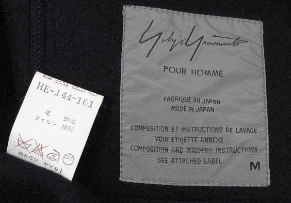 Yohji Yamamoto POUR HOMME 95AW Felt Wool Jacket Navy Size M