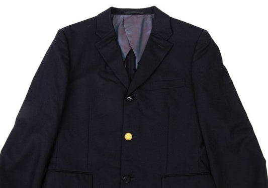 COMME des GARCONS HOMME PLUS Wool Button Blazer Navy Size M