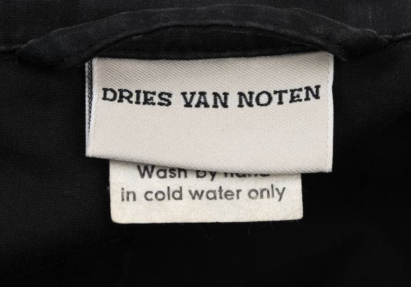 DRIES VAN NOTEN Cotton Blend Tailored Blazer Black Size M
