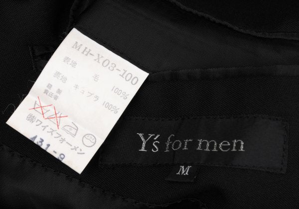 Y's for men Wool Double-Breasted Jacket Black Size M