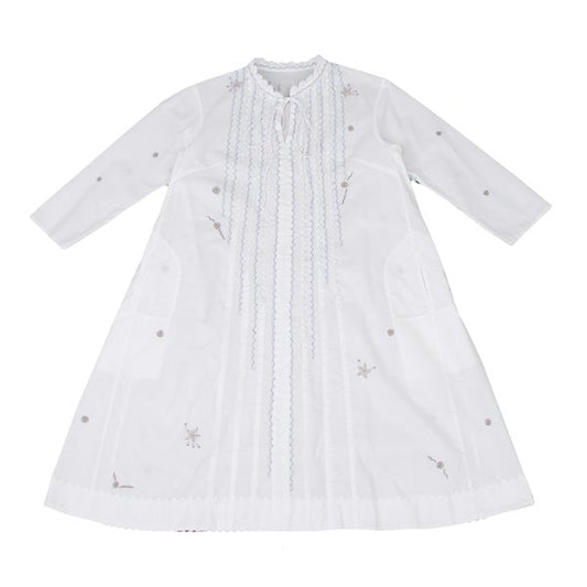 ISSEY MIYAKE HaaT Zigzag Embroidered Dress White Size 2