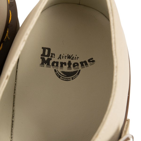 Dr.Martens POLLEY T-Bar Leather Shoes Greige Sneakers Size UK7 (26cm)