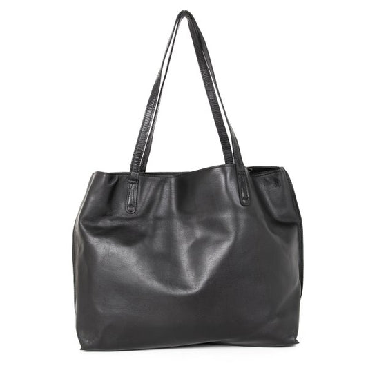 BLACK Scandal Yohji Yamamoto x BACKLASH Cow Handbag Black