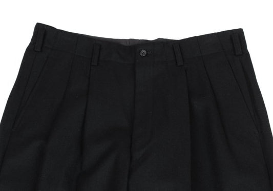 COMME des GARCONS HOMME Wool Two-Tuck Pants Black Size L
