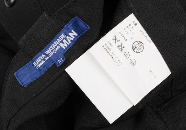 Junya Watanabe Man Wool Mohair Cargo Pants Black Size M