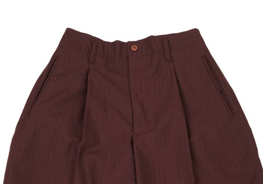 Jean Paul GAULTIER HOMME Wool Pants Bordeaux Size 48