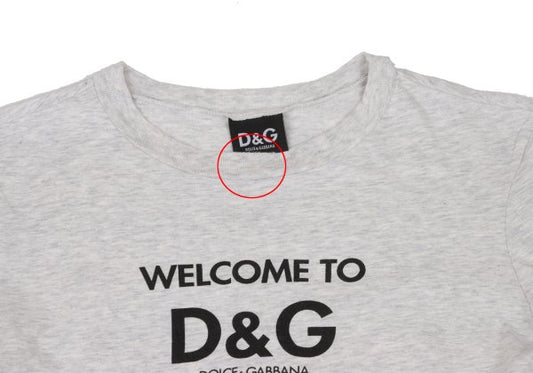 Dolce & Gabbana D&G Logo Print Heather T-Shirt Gray Size 40
