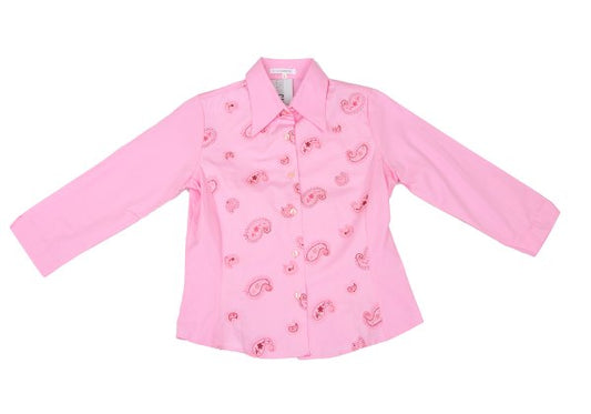 NARACAMICIE Paisley Embroidered Blouse Pink Size 1