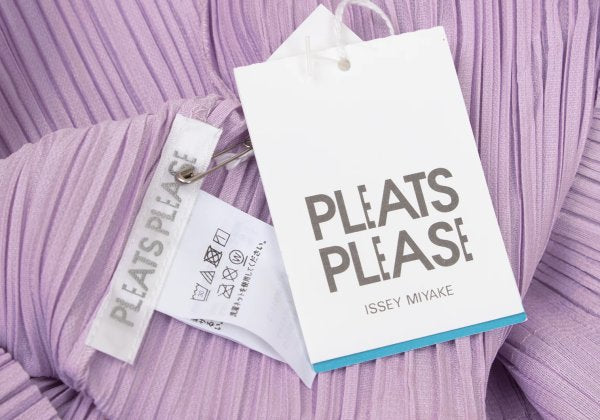 PLEATS PLEASE 23AW Filafy Tail Pleated Long Sleeve Top Purple Size 3