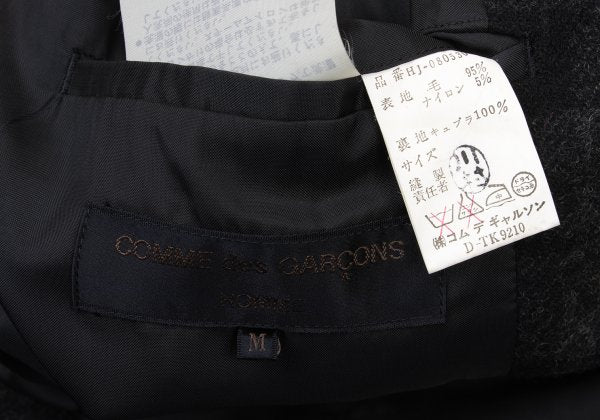 COMME des GARCONS HOMME Brushed Wool Jacket Gray Size M