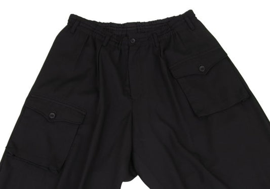 Yohji Yamamoto POUR HOMME 17SS Gabardine Pants Black Size 3