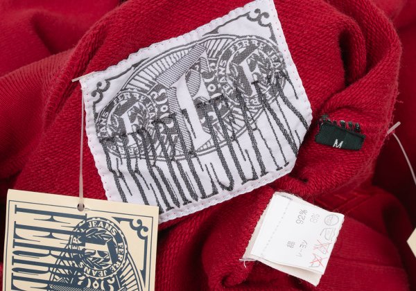 FERRE JEANS Emblem Embroidered Logo Sweatshirt Red Size M