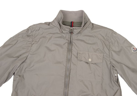 MONCLER Poly Double Zip Stand Collar Blouson Beige Size 3