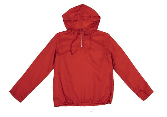 COMME des GARCONS Tricot Half-Zip Hoodie Red Size M