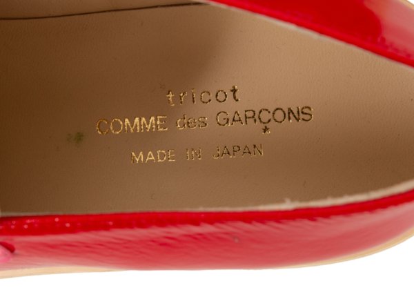 COMME des GARCONS Patent Loafer Red/Pink Size 22.5CM