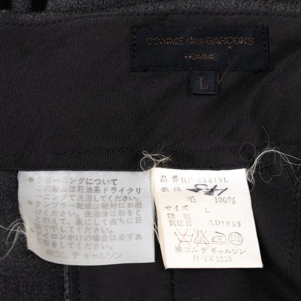 COMME des GARCONS HOMME 80s Wool Two-Tuck Pants Gray Size L