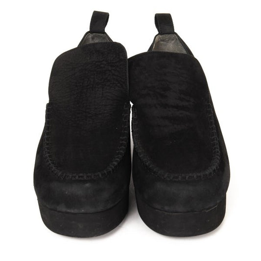 TSUMORI CHISATO Suede Platform Moccasin Slip-Ons Size 24CM