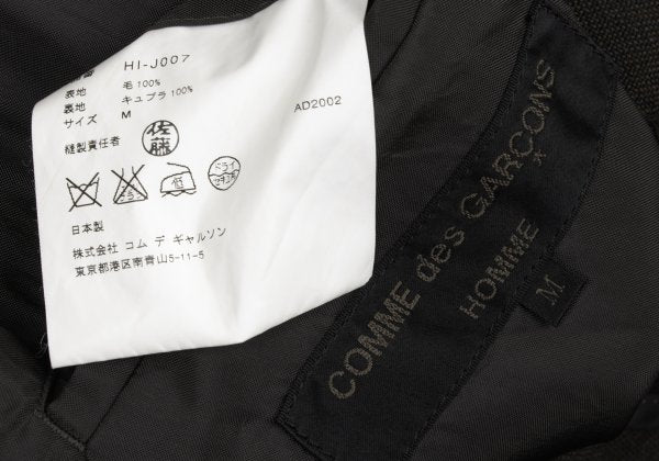 COMME des GARCONS HOMME Wool Hand-Stitch Jacket Brown Size M