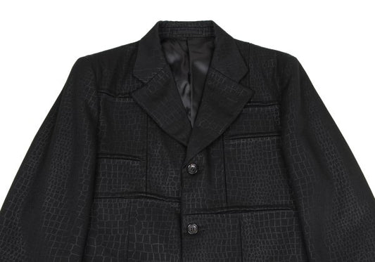 COMME des GARCONS HOMME PLUS 00AW Croc Jacket Black Size S