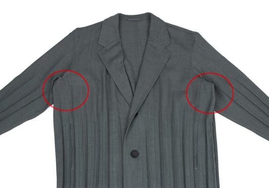 ISSEY MIYAKE MEN Vanishing Pleat Jacket Gray Size 1