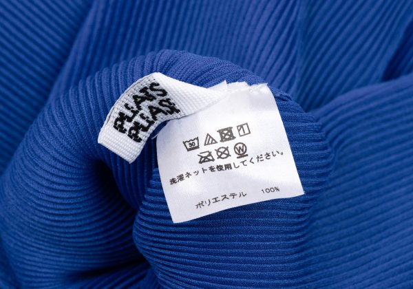 PLEATS PLEASE Mist Pleated Skipper 1/2 Polo Blue Size 3
