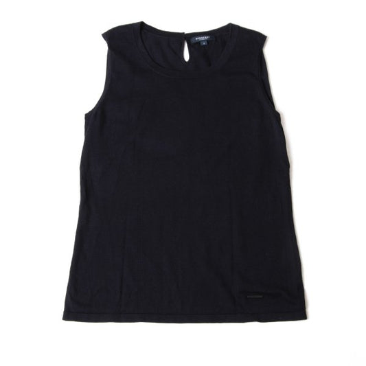 BURBERRY LONDON Cotton Tank Top Navy Size 2