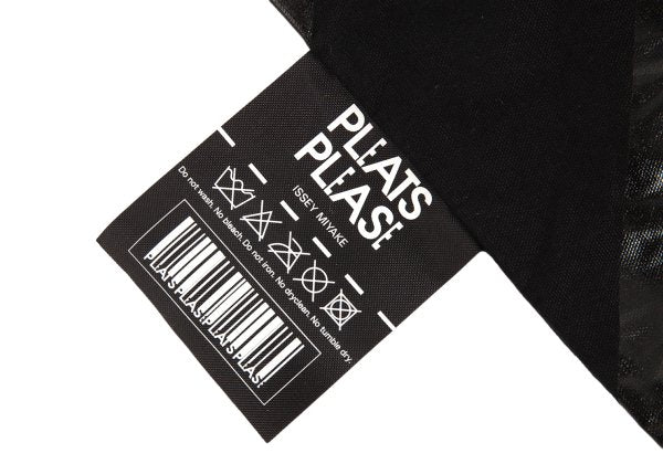 PLEATS PLEASE Regimental Print Bag Black