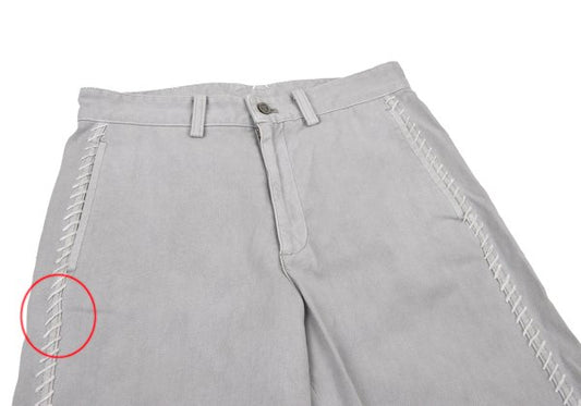 ISSEY MIYAKE MEN 03AW Cotton Side Stitch Pants Gray Size 1