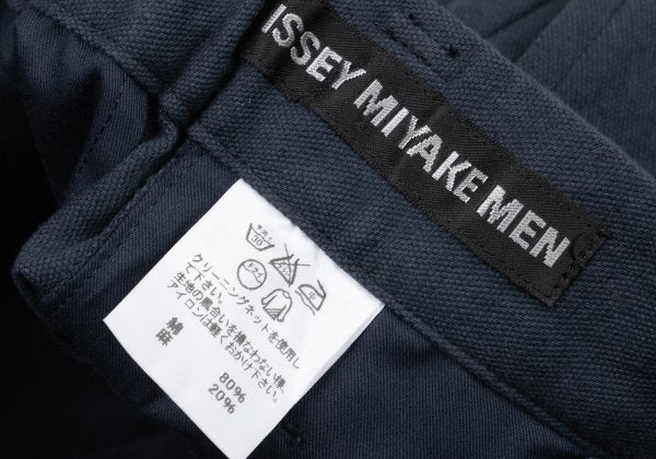 ISSEY MIYAKE MEN 15SS Cotton Linen Shorts Navy Size 1