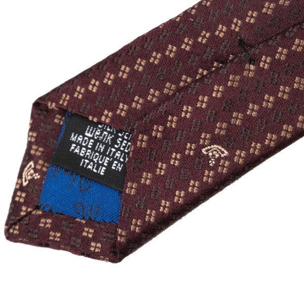 VivienneWestwood ACCESSORIES Silk Orb Dot Bordeaux Multi Tie