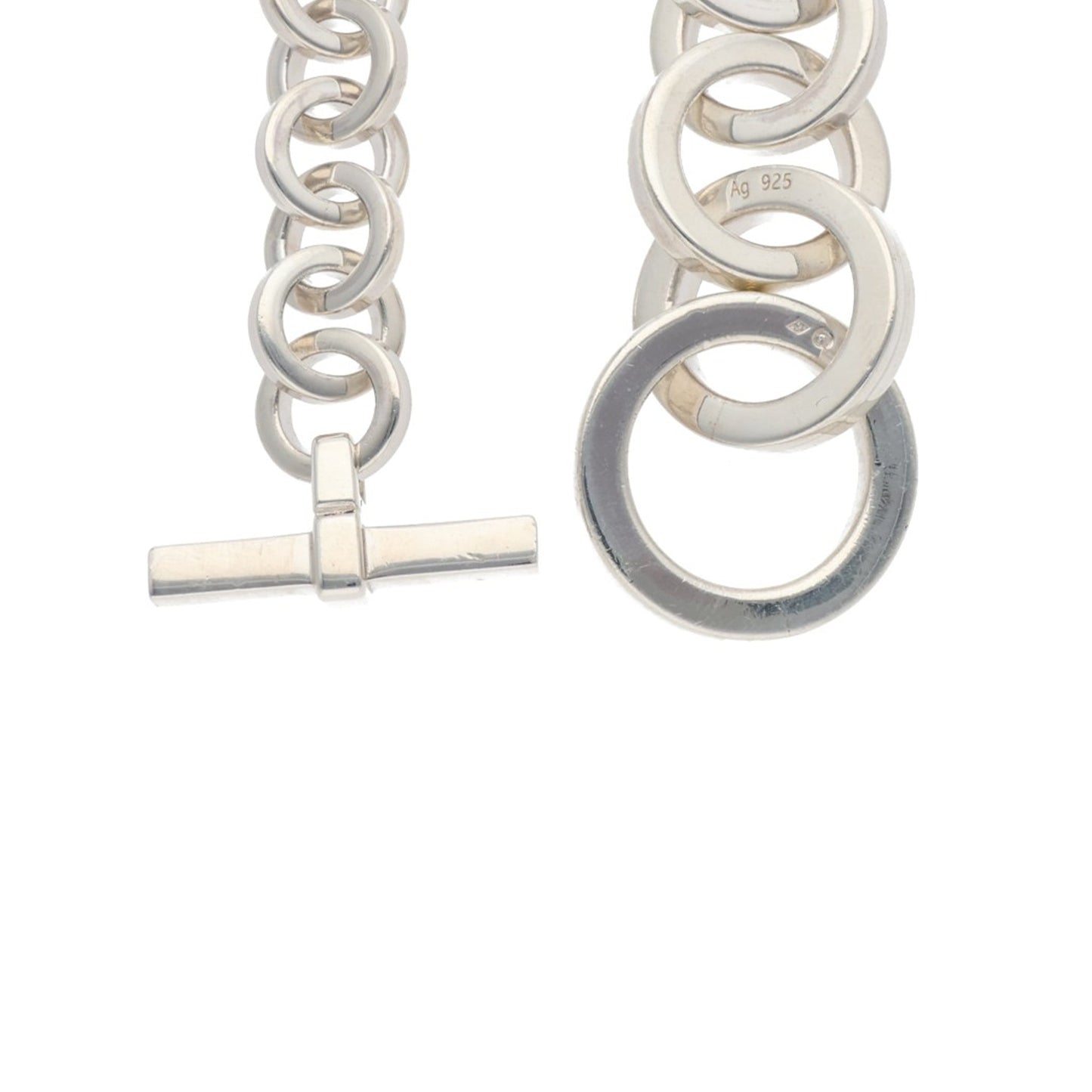 Hermes HERMÈS Silver Ag925 Bracelet Size 23LINK